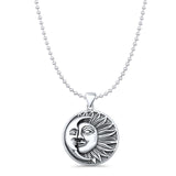  Sun & Moon Pendant Necklace