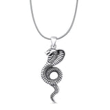  Cobra Snake Pendant Necklace
