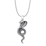  Cobra Snake Pendant Necklace