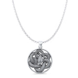  Twisted Snake Pendant Necklace