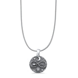  Sun, Moon & Snake Pendant Necklace