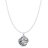  Moon & Sun Pendant Necklace