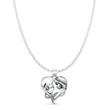  Mother & Child Pendant Necklace