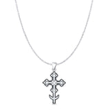  Cross Filigree Pendant Necklace
