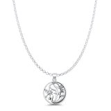  Sun Moon & Star Pendant Necklace