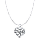 Eye of Horus & Zodiac Pendant Necklace