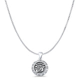 Eye of Horus & Zodiac Pendant Necklace