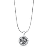 Eye of Horus & Zodiac Pendant Necklace
