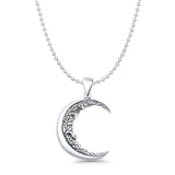 Moon & Vines Pendant Necklace