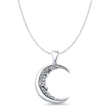 Moon & Vines Pendant Necklace