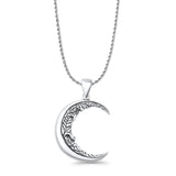 Moon & Vines Pendant Necklace