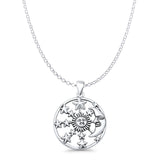 Sun Moon & Stars Pendant Necklace
