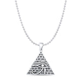 Eye of Horus & Pyramid Pendant Necklace
