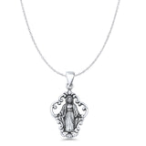 Virgin Mary Pendant Necklace