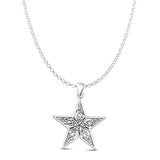  Celtic Style Star Pendant Necklace
