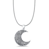  Crescent Moon Pendant Necklace