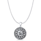  Sun, Moon & Zodiacs Charm Pendant Necklace