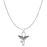  Eye of Horus, Wings & Ankh Pendant Necklace