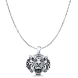  Tiger Head Pendant Necklace