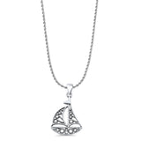  Sailboat Pendant Necklace