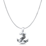  Anchor & Tentacle Pendant Necklace