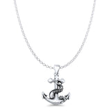  Anchor & Tentacle Pendant Necklace