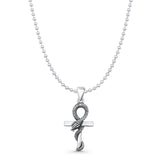  Cross & Snake Pendant Necklace