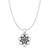  Flower Pendant Necklace