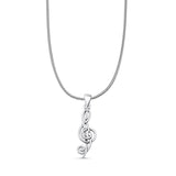  Musical Note Pendant Necklace