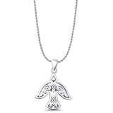 Bird Filigree Charm Pendant Necklace