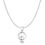 Cat & Moon Pendant Necklace
