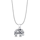 Elephant Charm Pendant Necklace