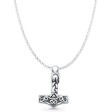 Celtic Hammer Pendant Necklace