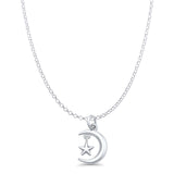 Moon Star Pendant Necklace
