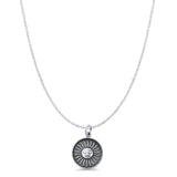 Sun Face Pendant Necklace