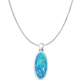 Oxidized Solitaire Pendant 