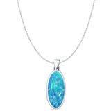 Oxidized Solitaire Pendant 