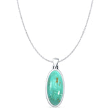 Oxidized Solitaire Pendant 