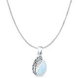 Oxidized Filigree Pendant 