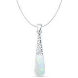 Oxidized Filigree Pendant 