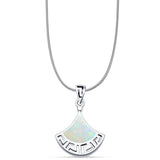  Greek Key Pendant 