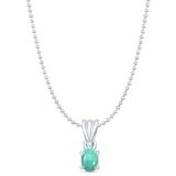 Oval Turquoise Pendant Necklace