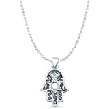 Hamsa & Star Of David Pendant 