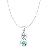  Twisted Heart Pendant 