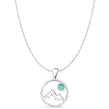  Mountains & Moon Pendant 