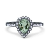 Art Deco Teardrop Pear Ring