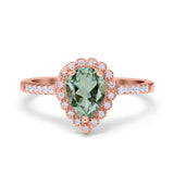 Art Deco Teardrop Pear Ring