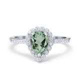 Art Deco Teardrop Pear Ring