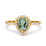 Art Deco Teardrop Pear Ring