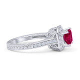 Princess Cut Halo Art Deco Gold Ring